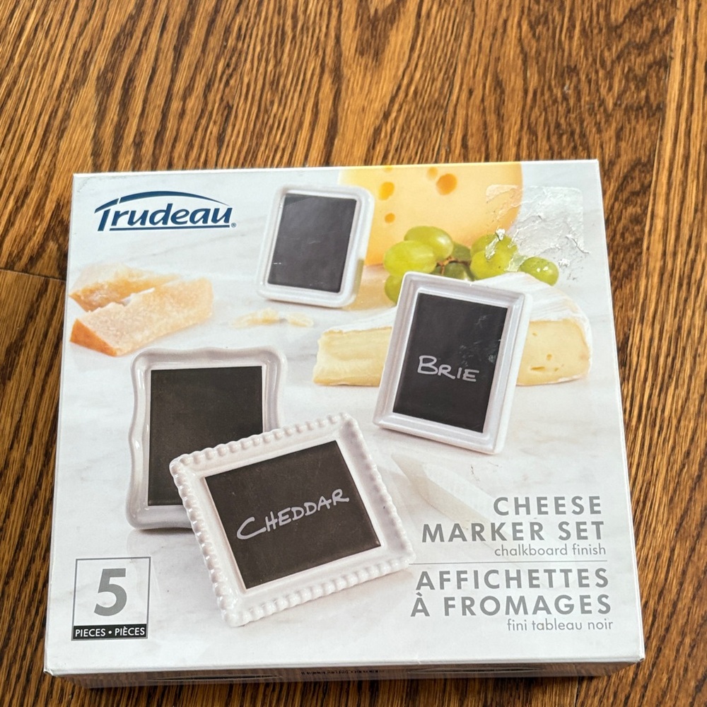 BNIB Trudeau New in Box Cheese Marker Set